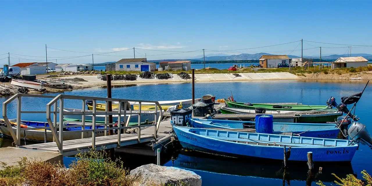 Le port de plaisance de Gruissan et ses voiliers, à 3 minutes à pied du studio